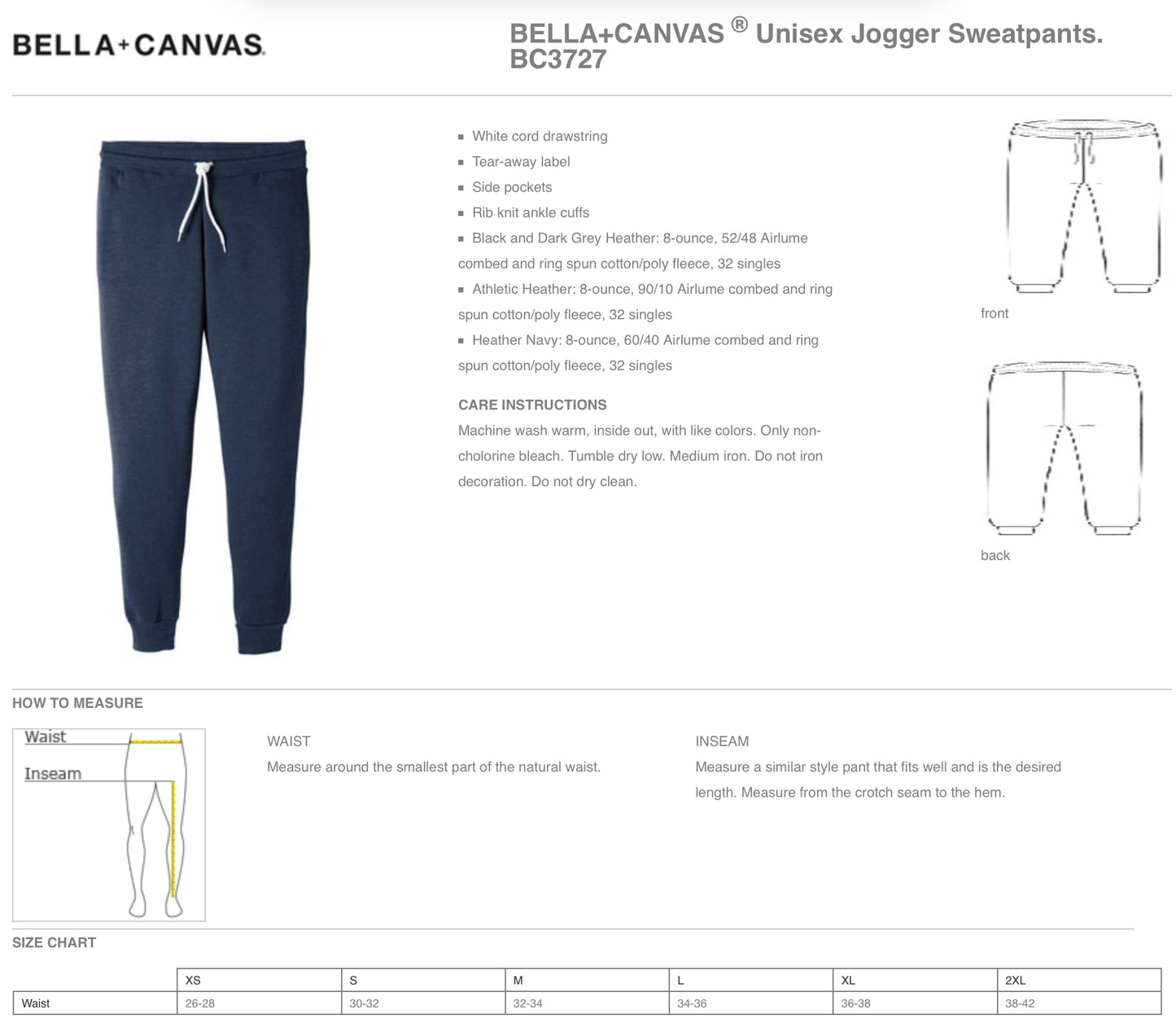 Bella Canvas Joggers