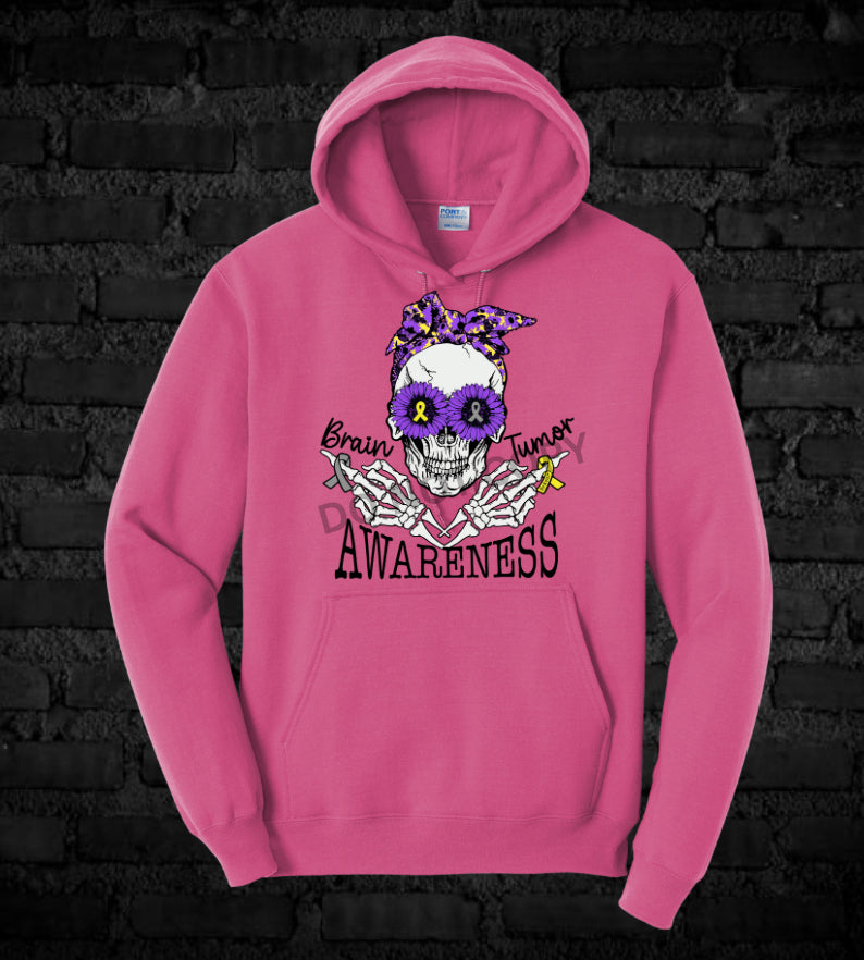 Girly Skull - Hoodie, Pink