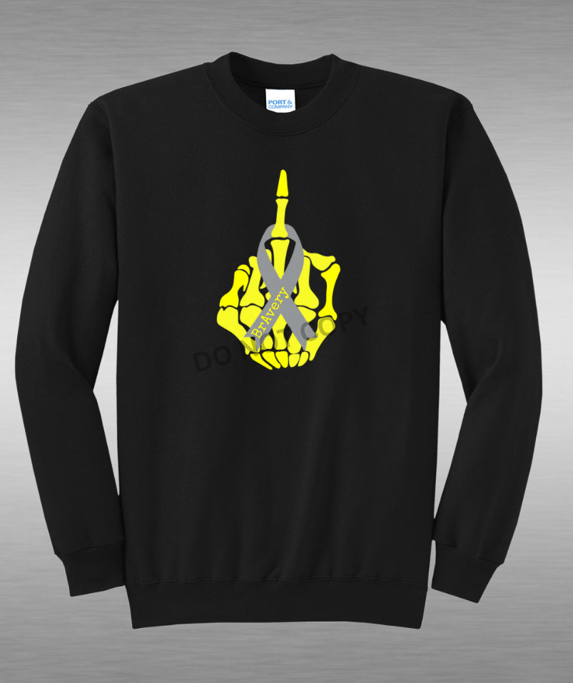 Skull Hand - Crew Neck Sweatshirt
