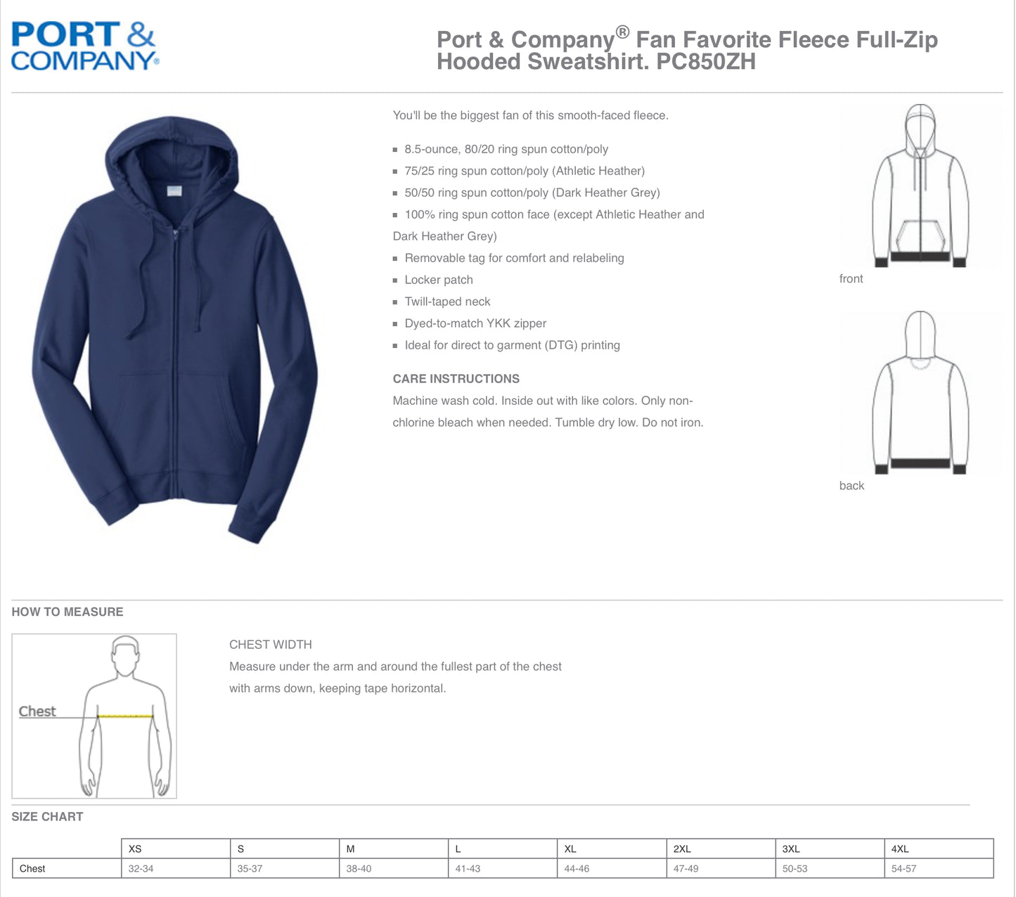 Full Zip Hoodie - Casino