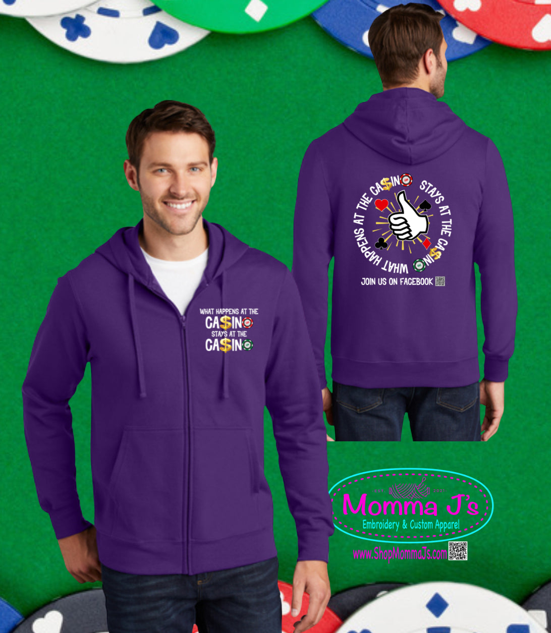 Full Zip Hoodie - Casino