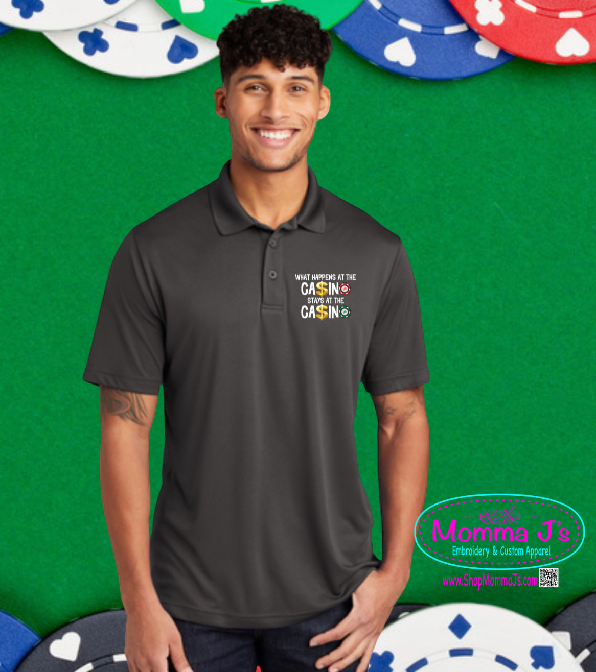 Polo - Casino, Embroidered