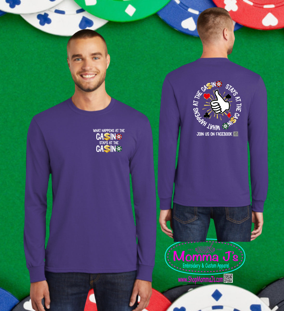Long Sleeve Tee - Casino