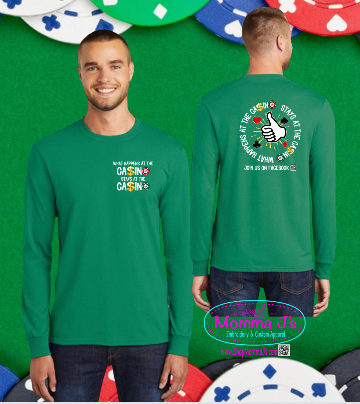 Long Sleeve Tee - Casino