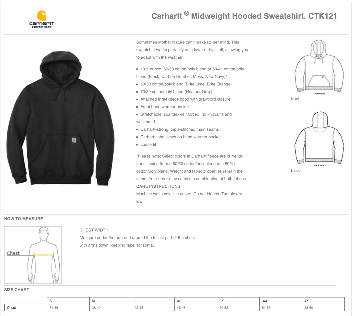 HYF - Carhartt Unisex Hoodie