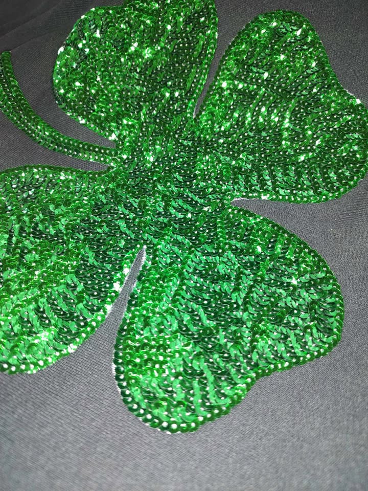 Sequin Clover Crew Neck - St Pats