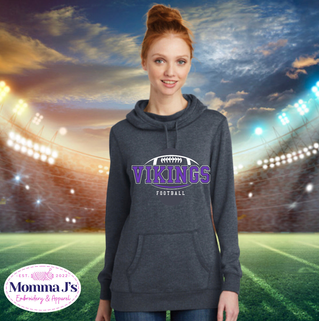 Mama cowl neck discount hoodie