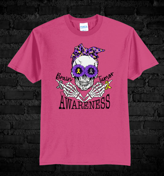 Girly Skull - Tee Pink