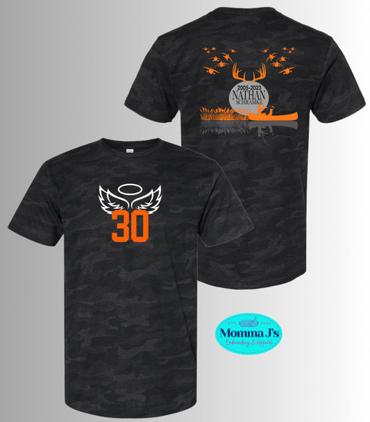 30 Wings - Black Camo, Front and Back