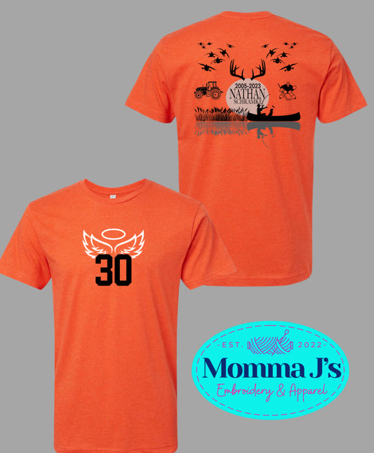 30 Wings - Orange, Front and Back