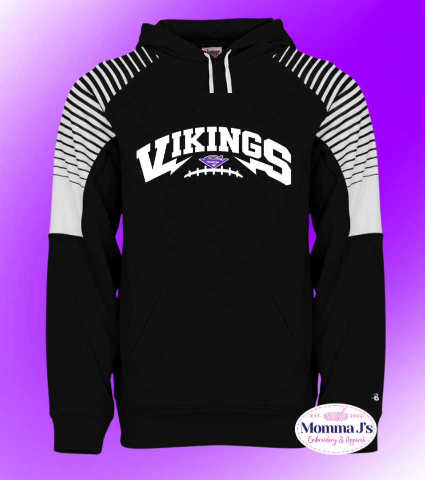 Stripe Sleeve Hoodie - Multiple Designs