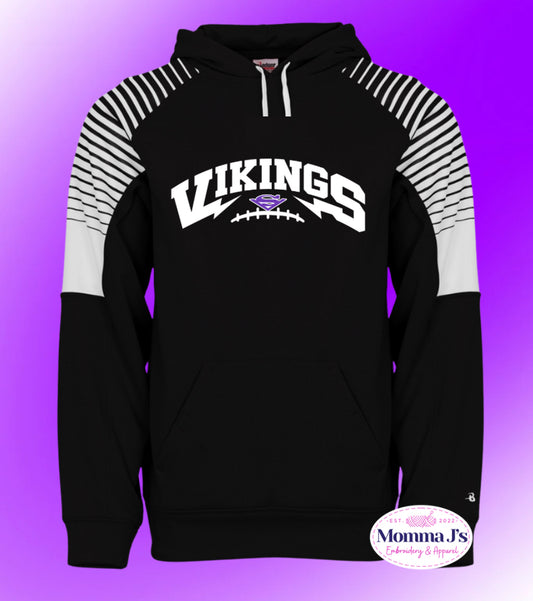 Stripe Sleeve Hoodie - Multiple Designs