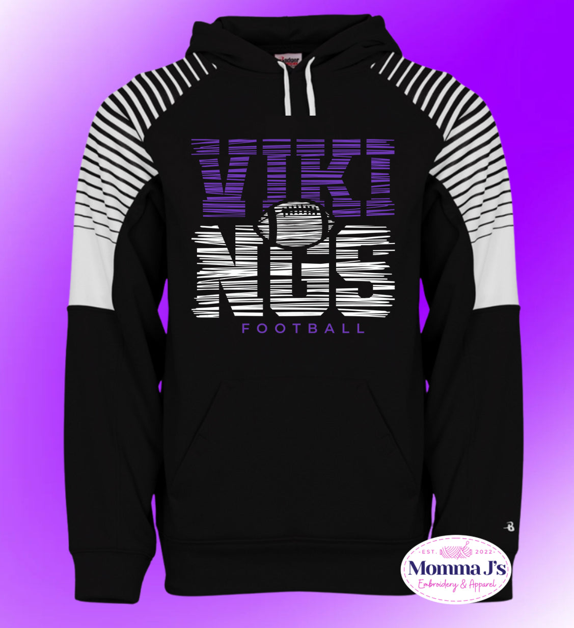 Stripe Sleeve Hoodie - Multiple Designs