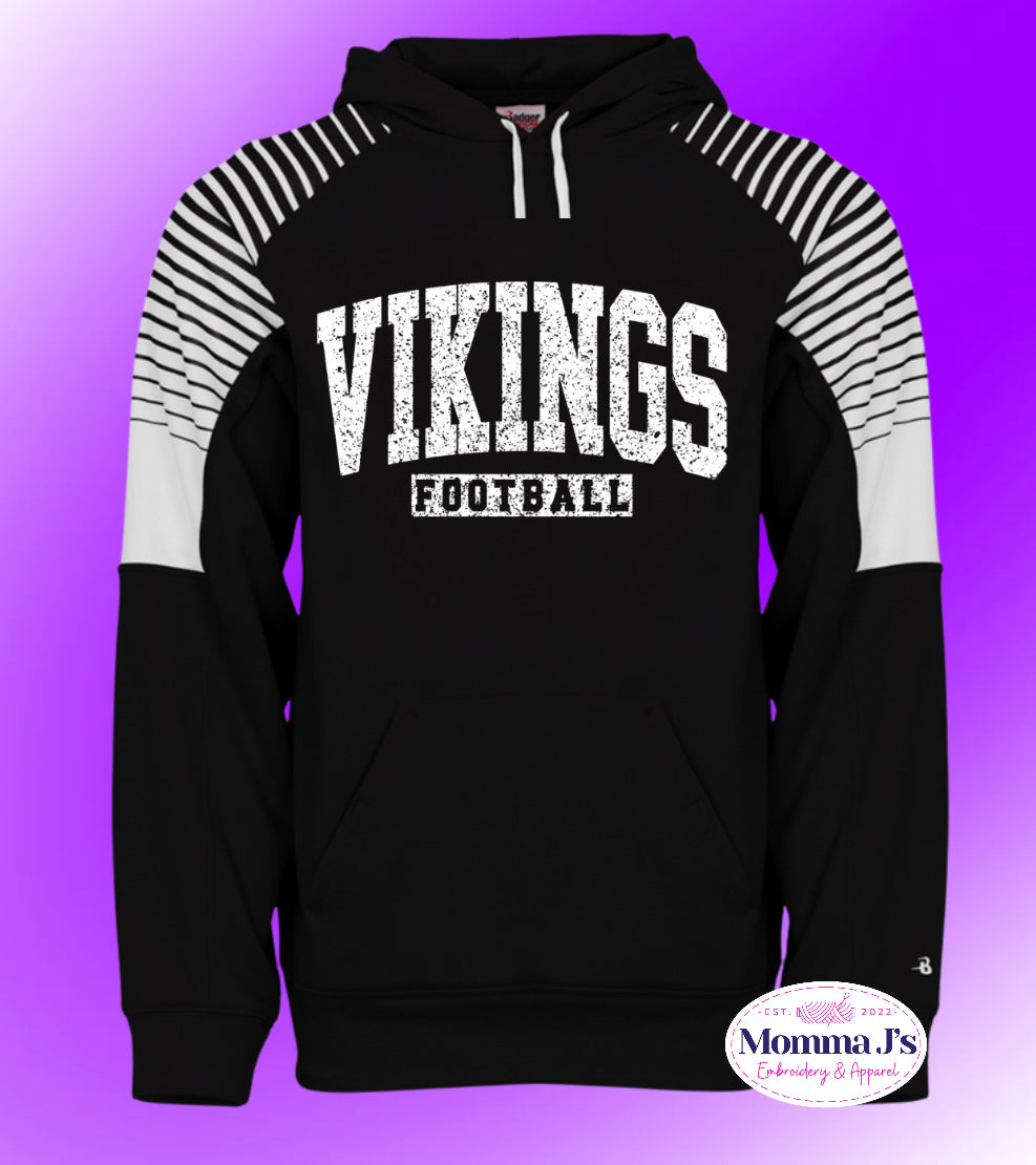 Stripe Sleeve Hoodie - Multiple Designs