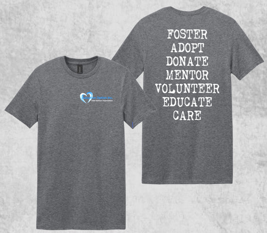 Design #5 - Words w/Adoption Logo on Gray
