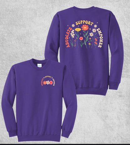 Design #1 - Flowers on Purple