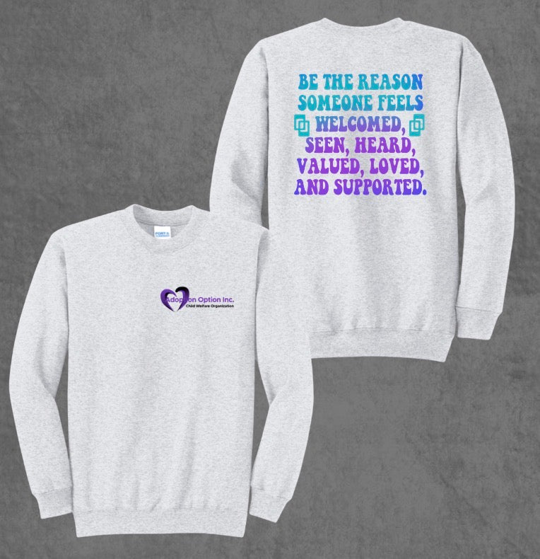 Design #3 - Be The Reason w/Adoption Logo on Ash
