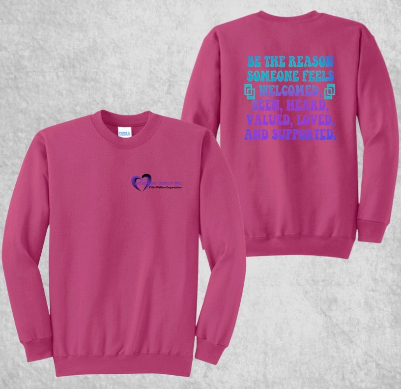 Design #3 - Be The Reason w/Adoption Logo on Pink