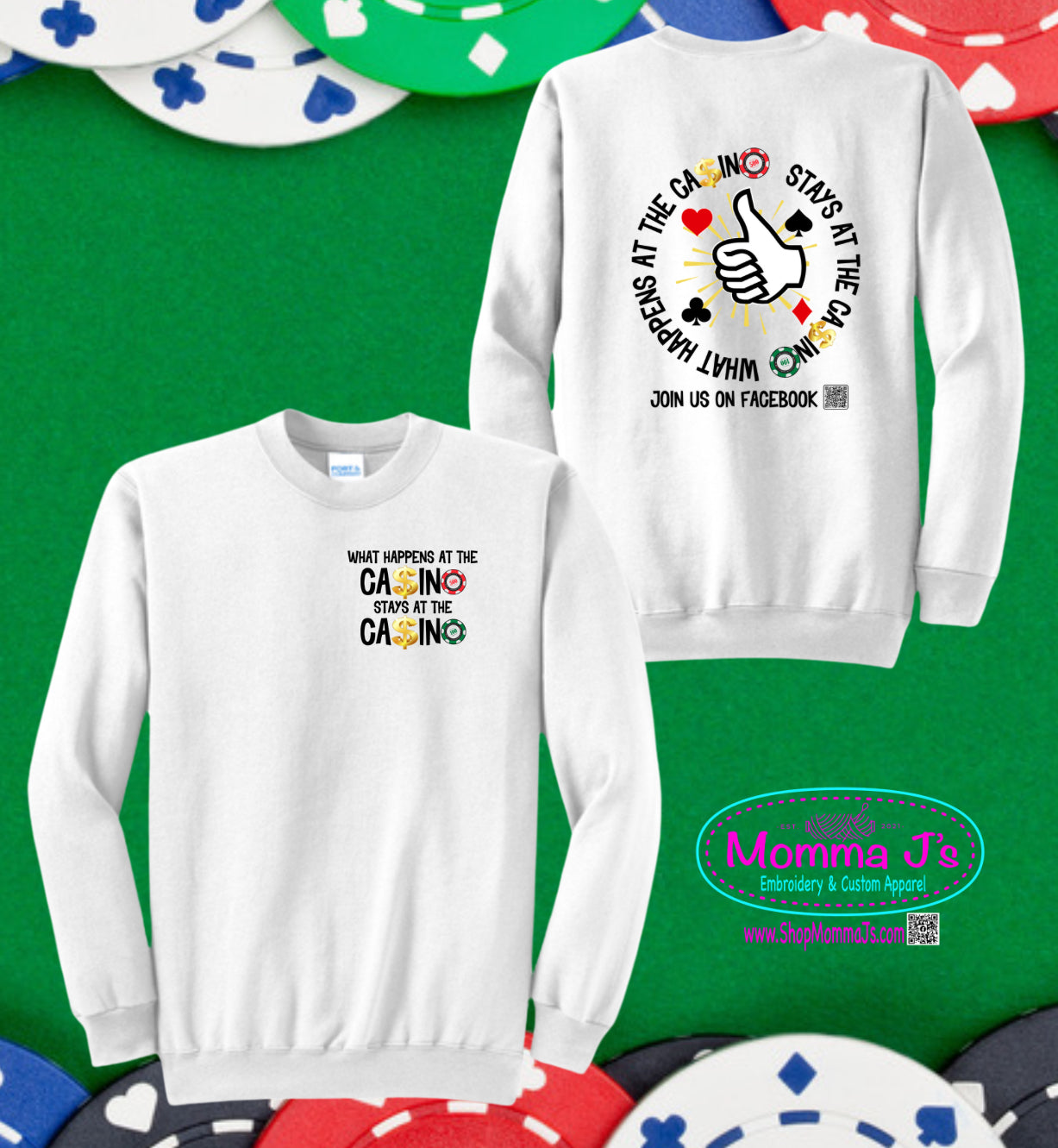 Crew Neck Sweatshirt - Casino