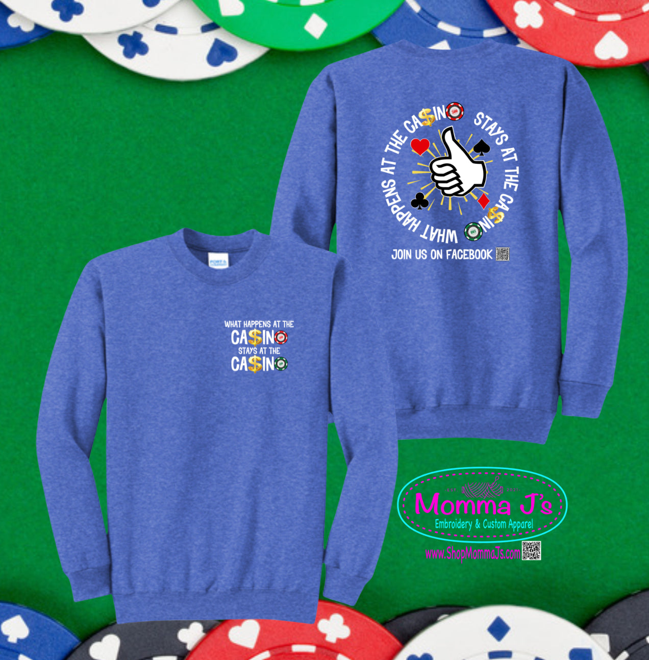 Crew Neck Sweatshirt - Casino