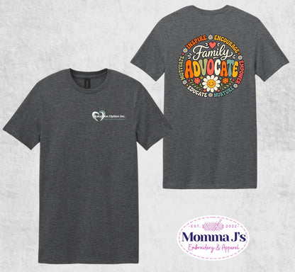 Design #7 - Family Advocate on Charcoal