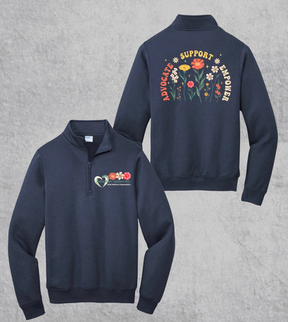 1/4 Zip Flowers