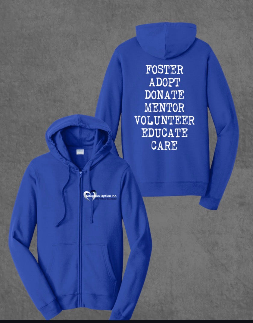 Full Zip Hoodie - Words