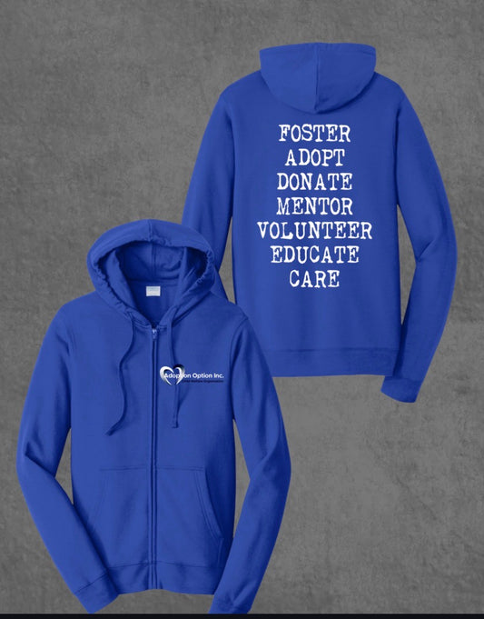Full Zip Hoodie - Words