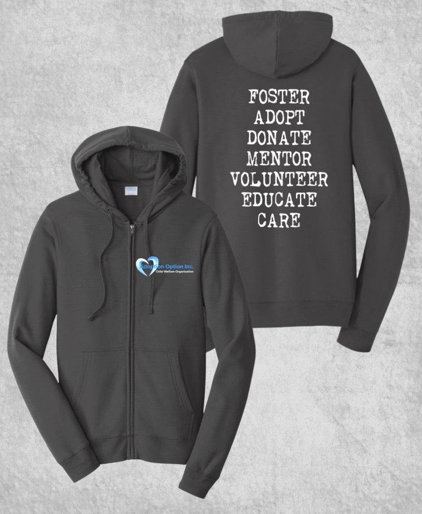 Full Zip Hoodie - Words
