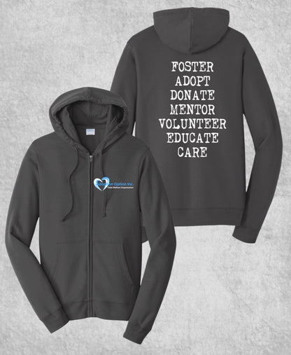 Full Zip Hoodie - Words