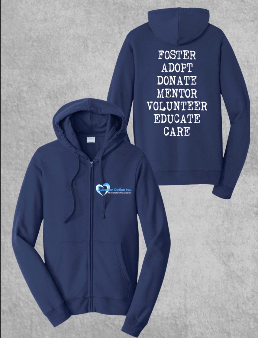 Full Zip Hoodie - Words