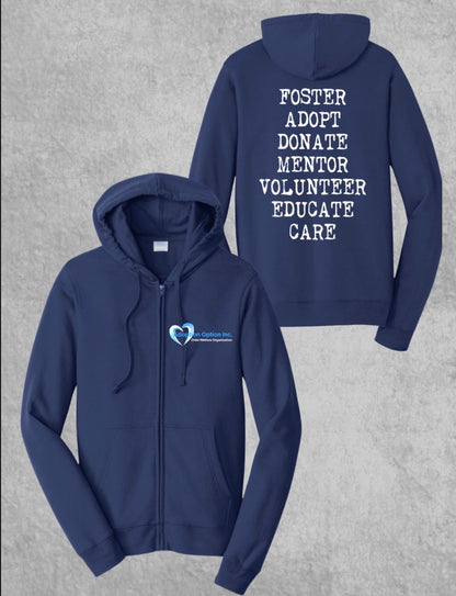 Full Zip Hoodie - Words