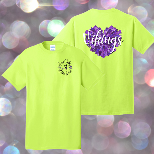 Purple Pom Heart