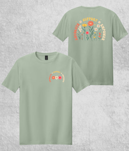 Design #1 - Flowers on Sage
