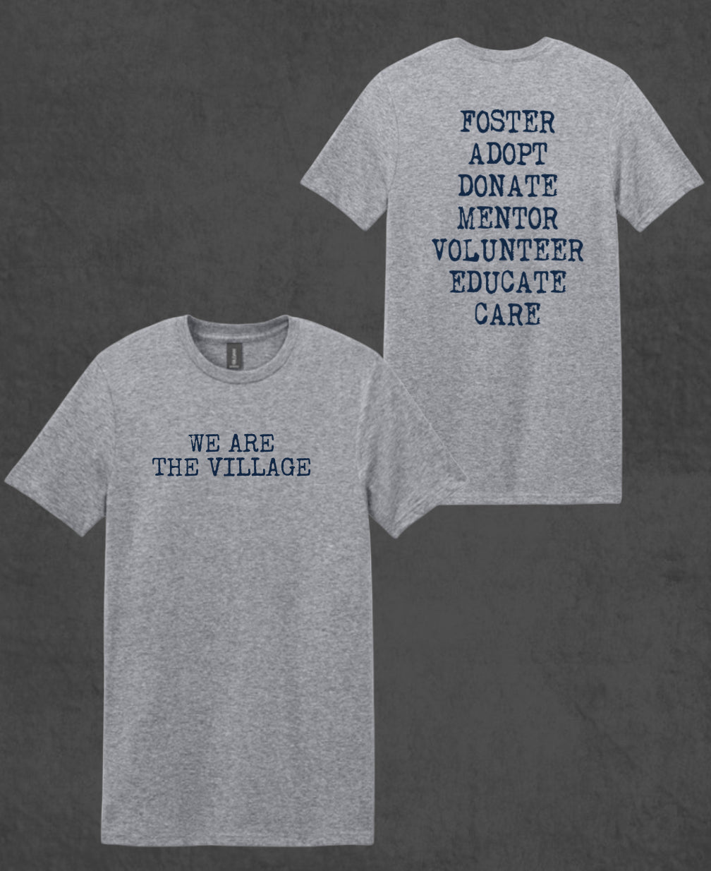 Design #5 - Words on Gray
